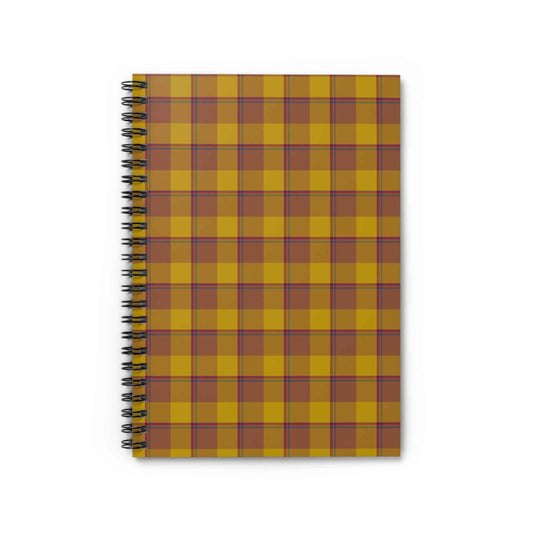 Cozy Plaid Spiral Notebook - Ruled Lines | Cute Stationery, Journaling, School Supplies, Gift for Writers, Back to School
