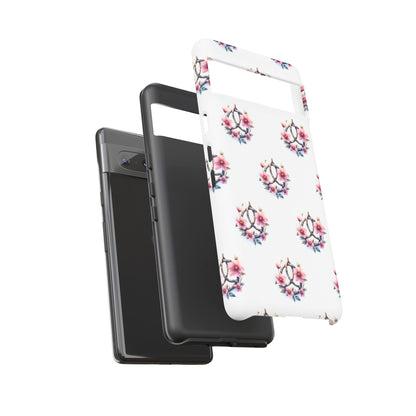 Floral Phone Case, Tough Phone Cover, Cute Protection for Mobile, Gift for Her, Celtic Knot Floral Pattern Case