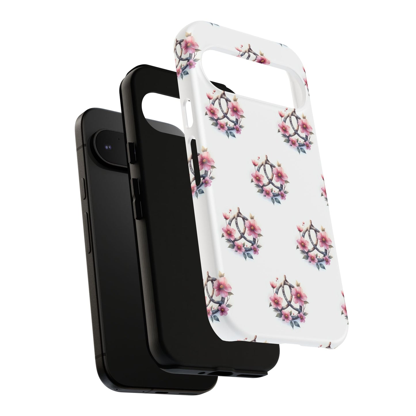 Floral Phone Case, Tough Phone Cover, Cute Protection for Mobile, Gift for Her, Celtic Knot Floral Pattern Case