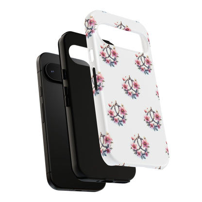 Floral Phone Case, Tough Phone Cover, Cute Protection for Mobile, Gift for Her, Celtic Knot Floral Pattern Case