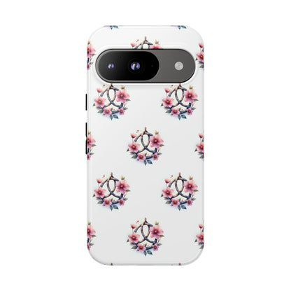 Floral Phone Case, Tough Phone Cover, Cute Protection for Mobile, Gift for Her, Celtic Knot Floral Pattern Case