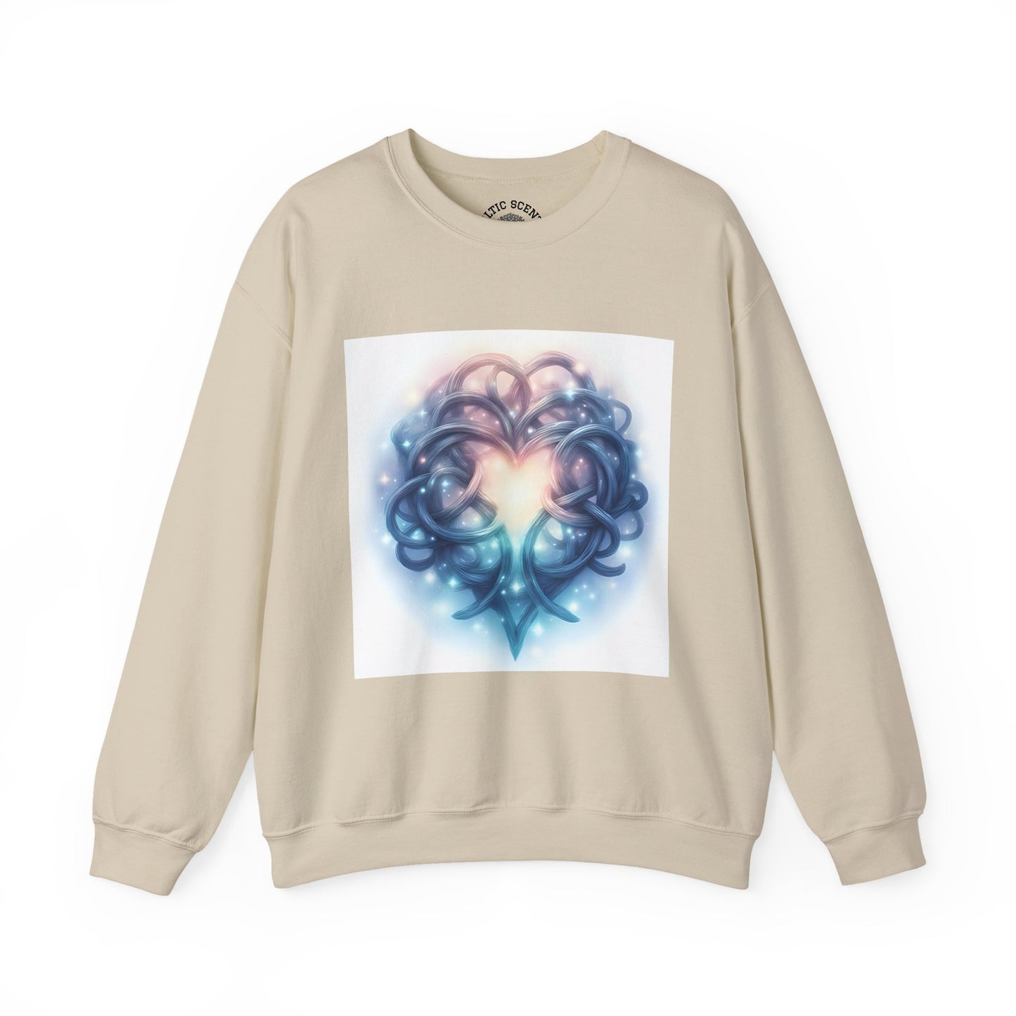 Heartfelt Unisex Crewneck Sweatshirt - Cozy Gift for Couples, Valentine's Day Sweatshirt, Funky Heart Design, Everyday Comfort, Unique [...] - Celtic Scents