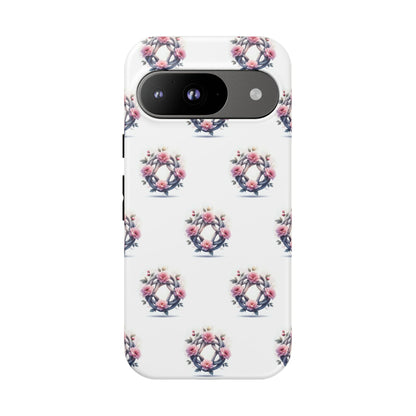 Floral Phone Case, Tough Cases for Women, Cute Celtic Knot Floral Design iPhone Cover, Gift for Her, Stylish Tech Accessories