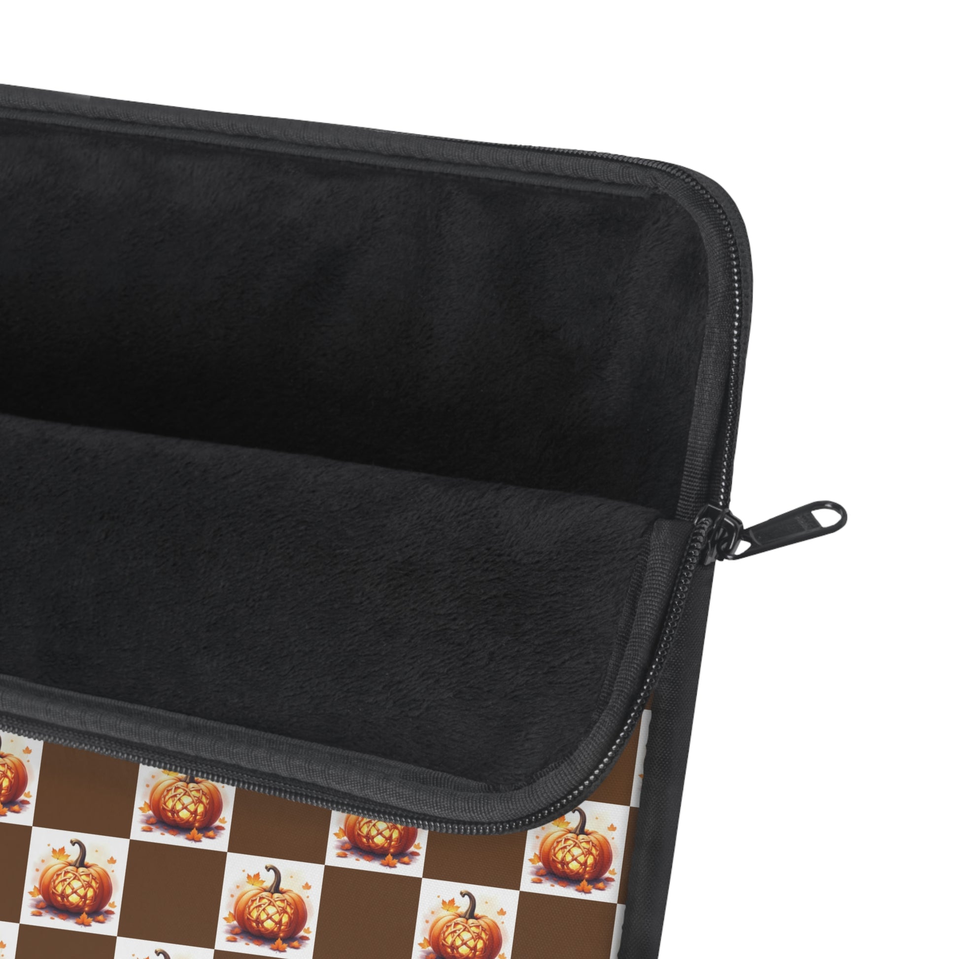Cozy Fall Laptop Sleeve, Pumpkin Pattern Design, Autumn Tech Case, Gift for Students, Computer Bag, Seasonal Decor - Celtic Scents