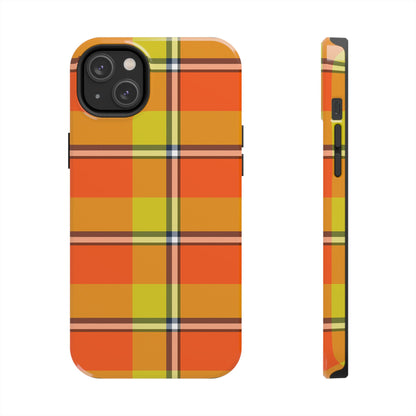 Vibrant Autumn Plaid Phone Case | Tough Phone Protector, Colorful Tech Accessory, Stylish Gift for Him/Her, Fun Birthday Present, Trendy - Celtic Scents