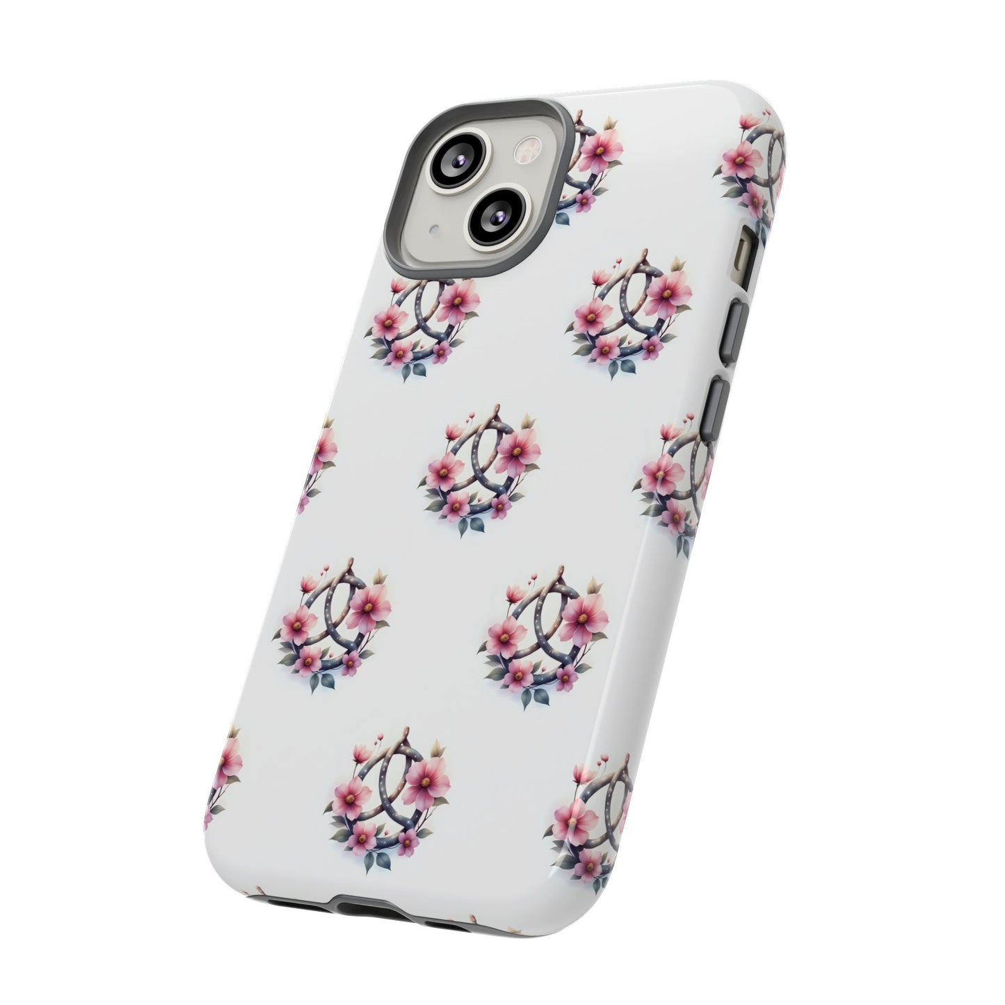 Floral Phone Case, Tough Phone Cover, Cute Protection for Mobile, Gift for Her, Celtic Knot Floral Pattern Case