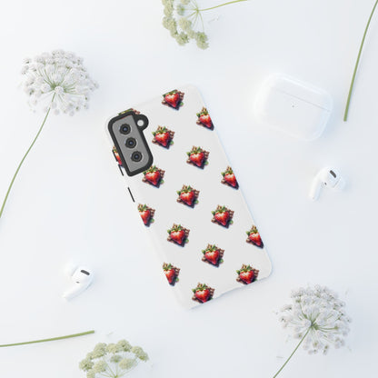 Strawberry Celtic Knot Phone Case, Cute Phone Cover, Gift for Her, Custom Smartphone Case, Funky Accessories, Valentine's Day Gift