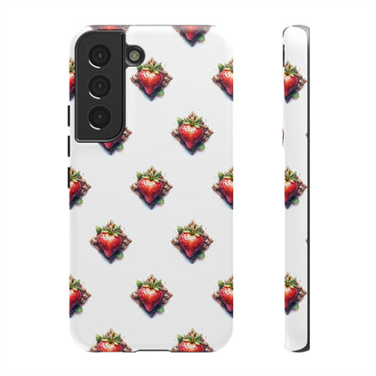 Strawberry Celtic Knot Phone Case, Cute Phone Cover, Gift for Her, Custom Smartphone Case, Funky Accessories, Valentine's Day Gift - Celtic Scents