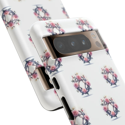 Floral Phone Case, Tough Cases for Women, Cute Celtic Knot Floral Design iPhone Cover, Gift for Her, Stylish Tech Accessories