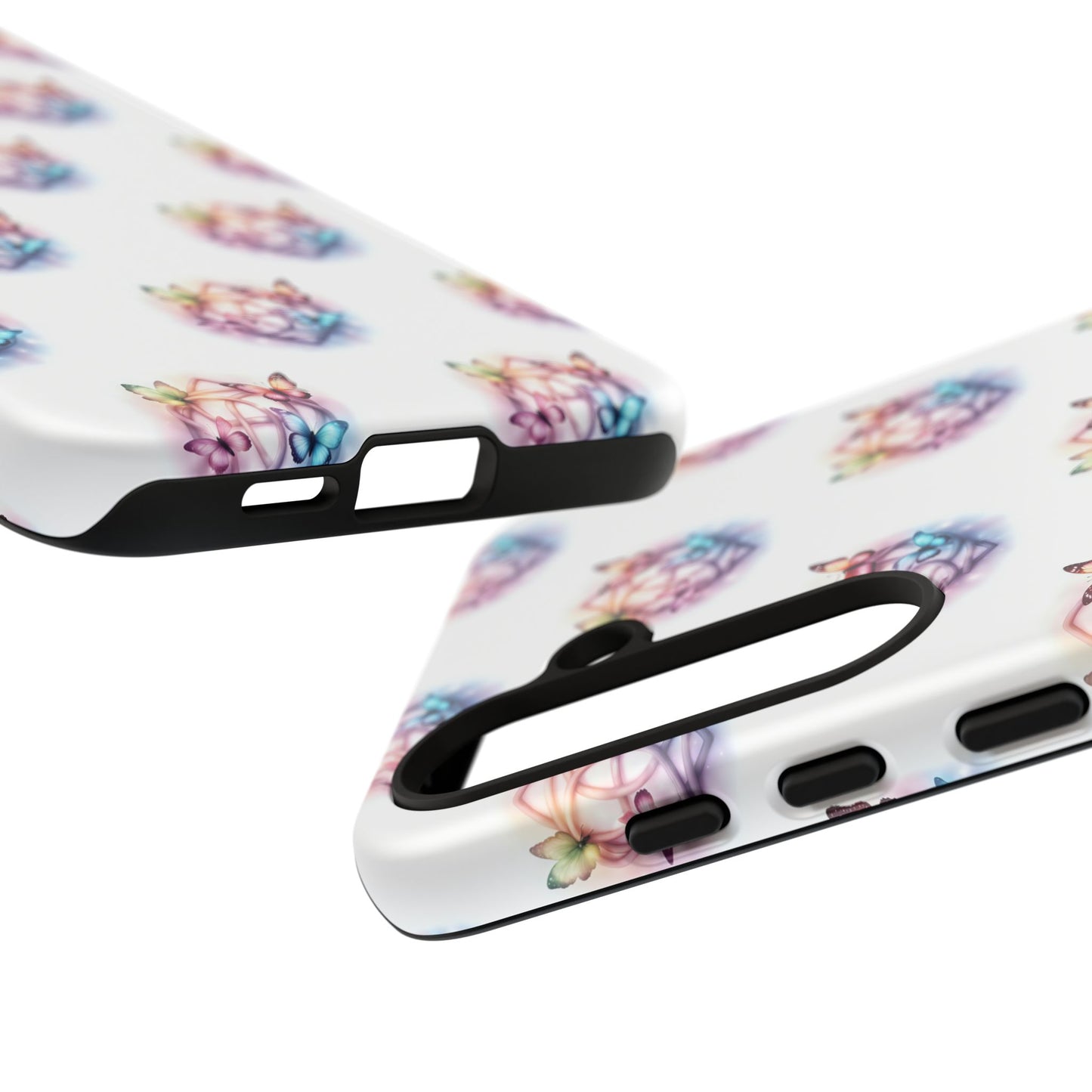 Colorful Butterflies Phone Case, Tough Cases, Cute Butterfly Lover Gift, Trendy Phone Cover, Nature Print Case