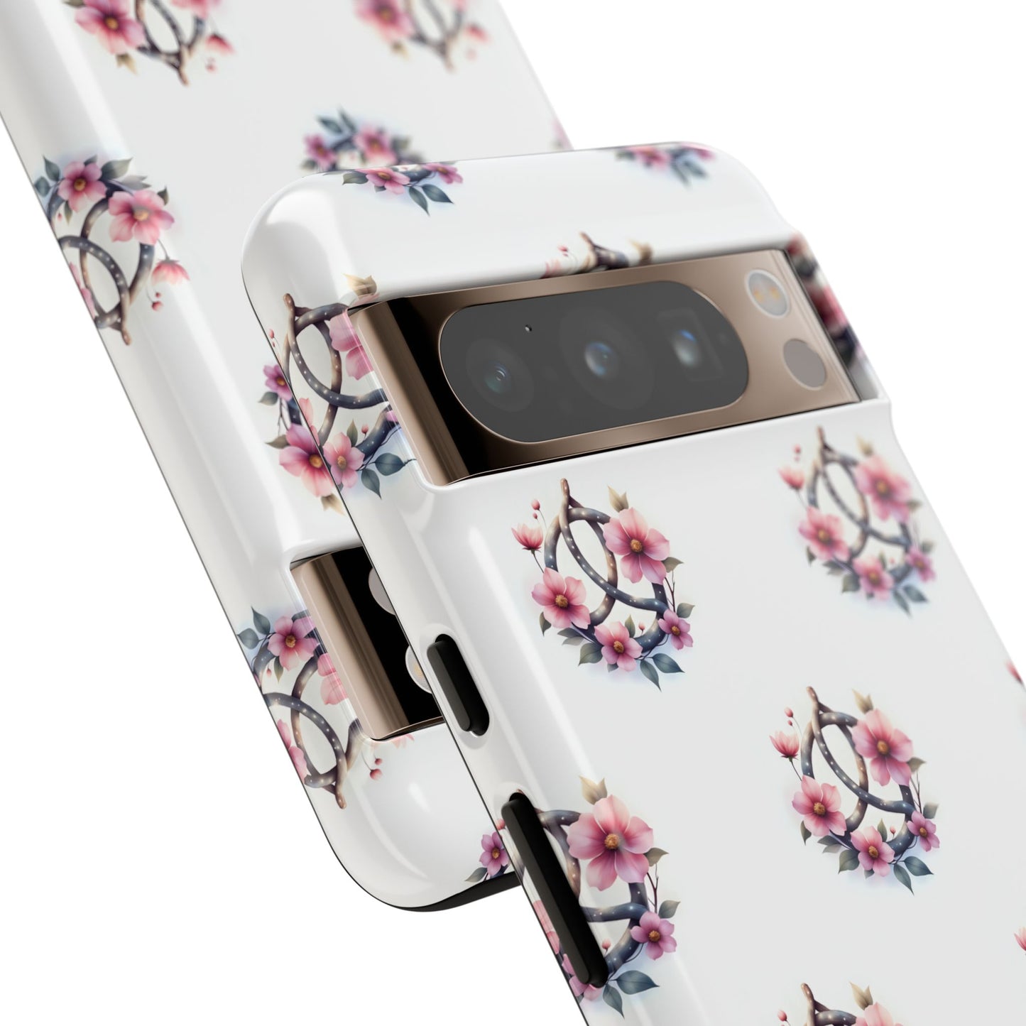 Floral Phone Case, Tough Phone Cover, Cute Protection for Mobile, Gift for Her, Celtic Knot Floral Pattern Case