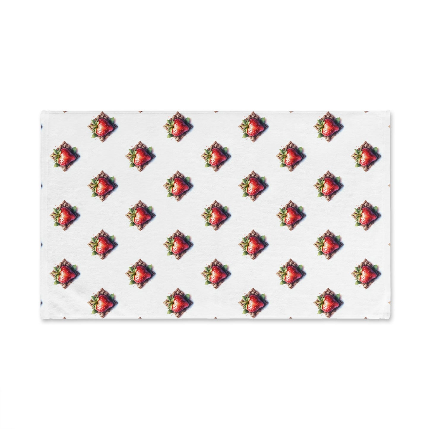Strawberry Celtic Pattern Hand Towel | Kitchen Decor, Gift for Chefs, Summer Vibes, Farmhouse Style, Eco-Friendly Kitchen
