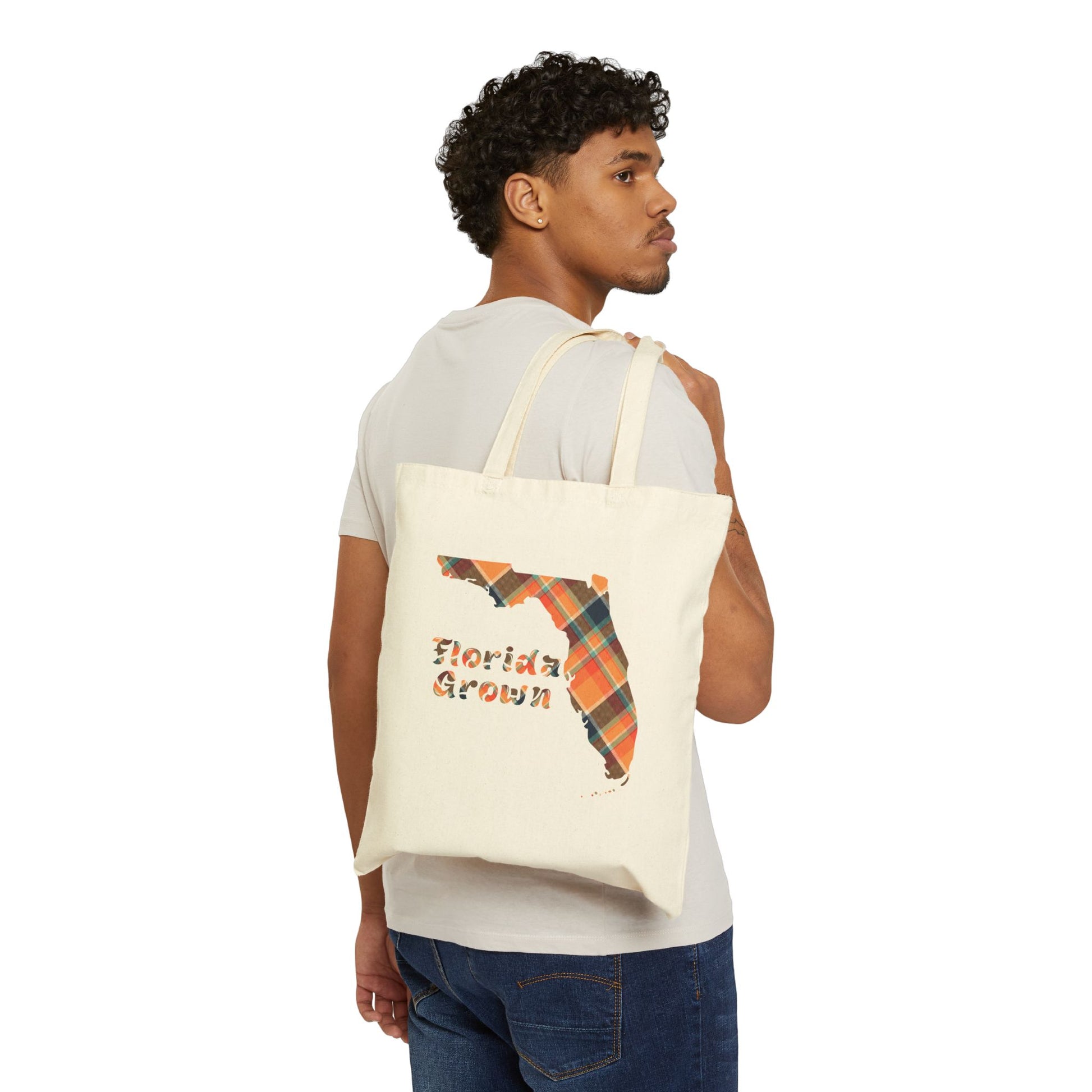 Personalized Florida Grown Tote Bag, Eco-Friendly Cotton Bag, Reusable Shopping Tote, Custom Name Gift, Travel Bag - Celtic Scents