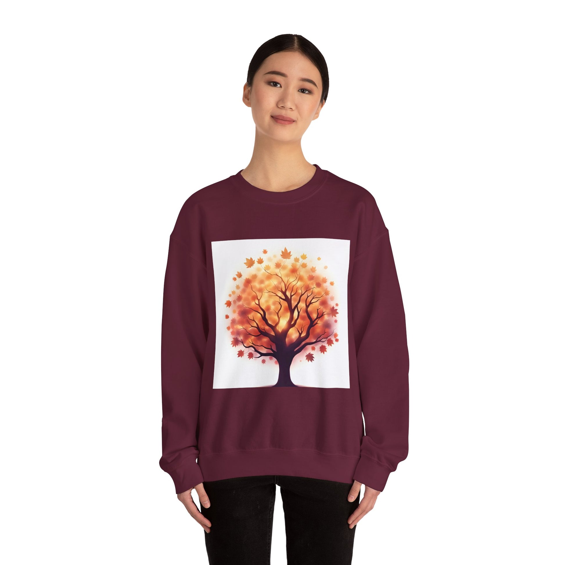 Autumn Tree Sweatshirt | Cozy Fall Apparel, Gift for Nature Lovers, Unisex Crewneck, Tree Design Sweatshirt, Ideal for Thanksgiving - Celtic Scents