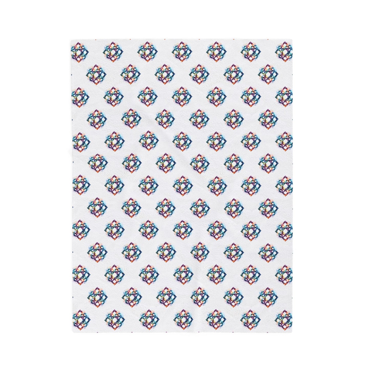 Cozy Velveteen Plush Blanket - Soft Throw Blanket for Home Decor, Gift for Her, Christmas, Birthday, Celtic Knot Design - Celtic Scents