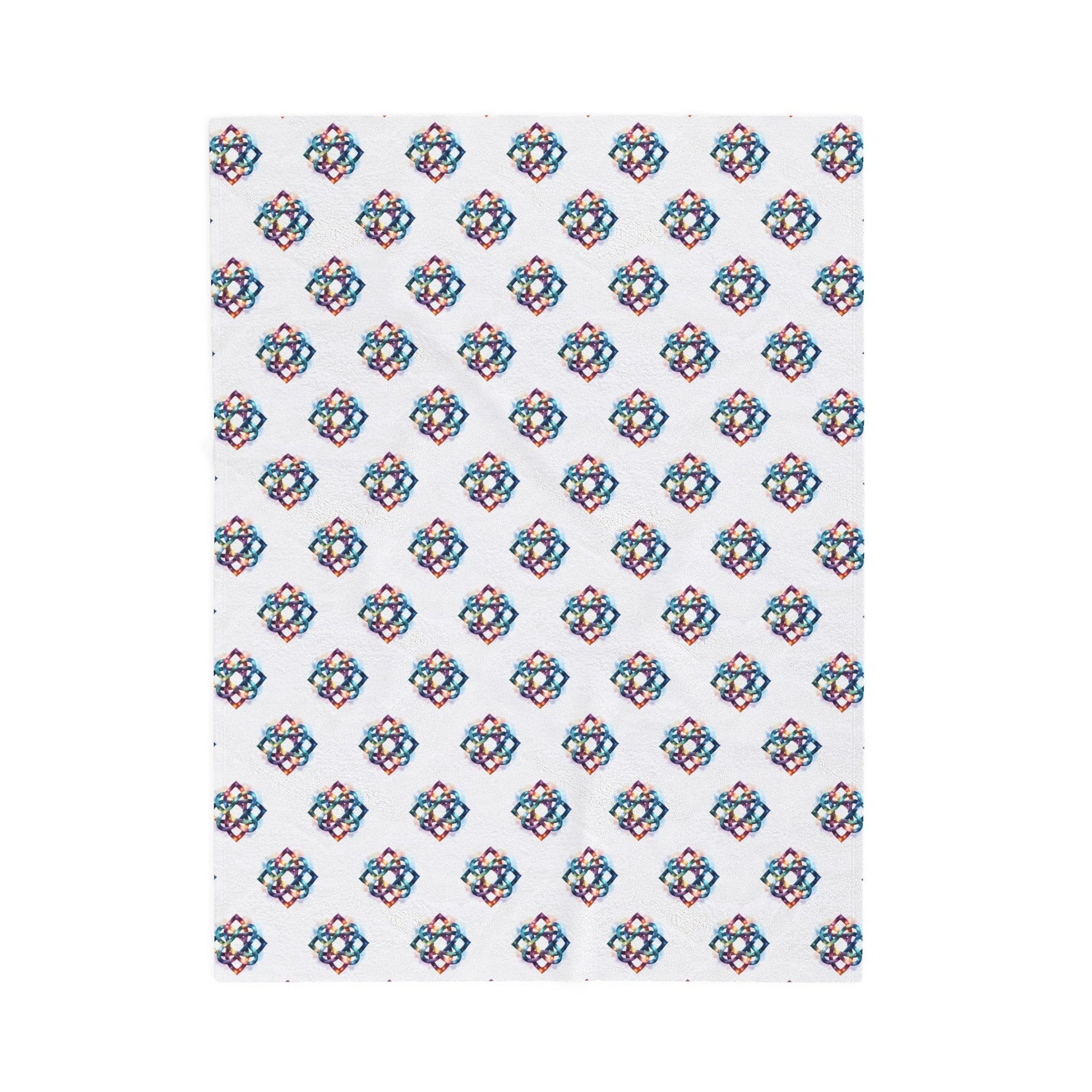 Cozy Velveteen Plush Blanket - Soft Throw Blanket for Home Decor, Gift for Her, Christmas, Birthday, Celtic Knot Design - Celtic Scents