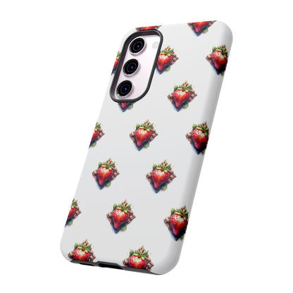 Strawberry Celtic Knot Phone Case, Cute Phone Cover, Gift for Her, Custom Smartphone Case, Funky Accessories, Valentine's Day Gift