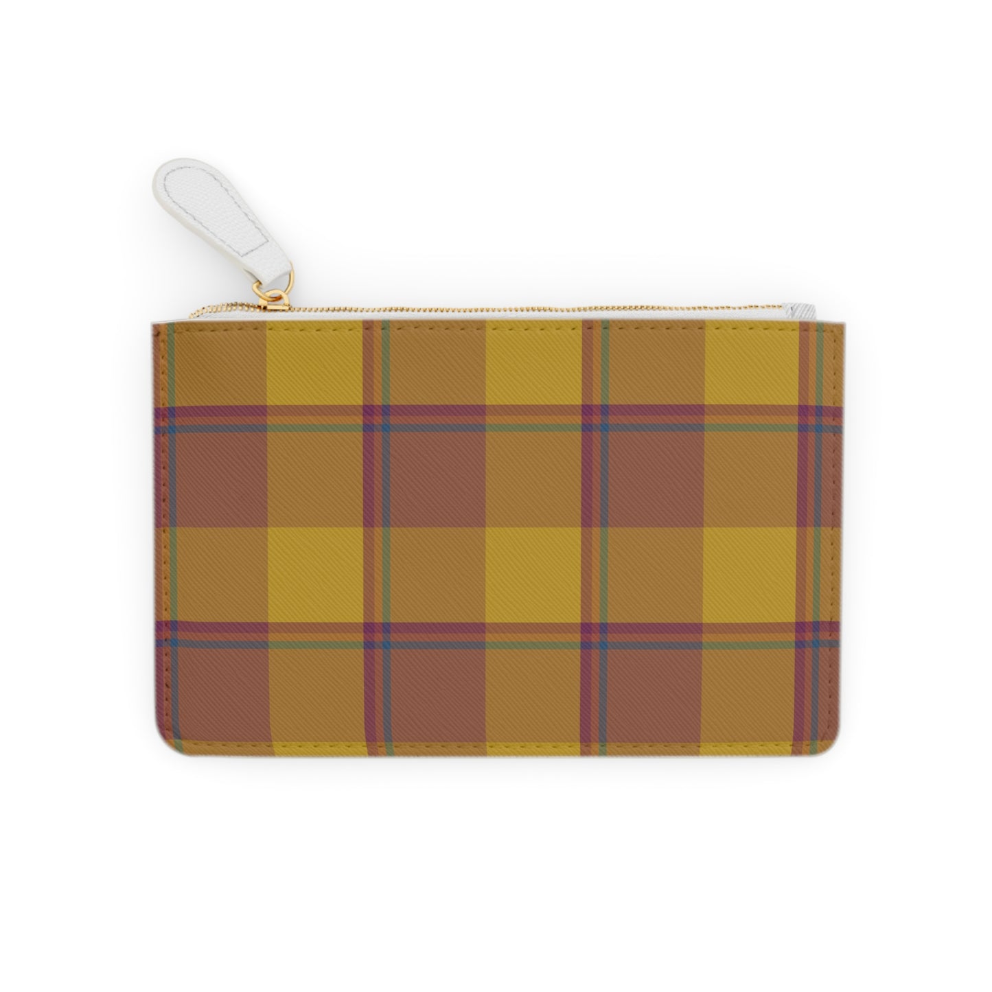 Personalized Plaid Mini Clutch Bag, Custom Name Clutch, Stylish Accessory, Trendy Gift, Fall Fashion - Celtic Scents