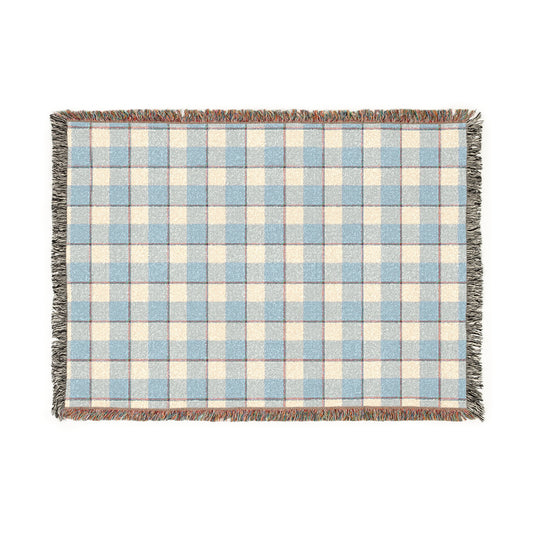 Unique Plaid Cozy Woven Blanket for Home Decor, Soft Throw Blanket for Layering, Perfect Gift for Weddings, Birthdays, and Holidays