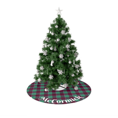Personalized Christmas Tree Skirt, Festive Home Decor, Holiday Decoration, Christmas Gift, Custom Plaid Tree Skirt - Celtic Scents