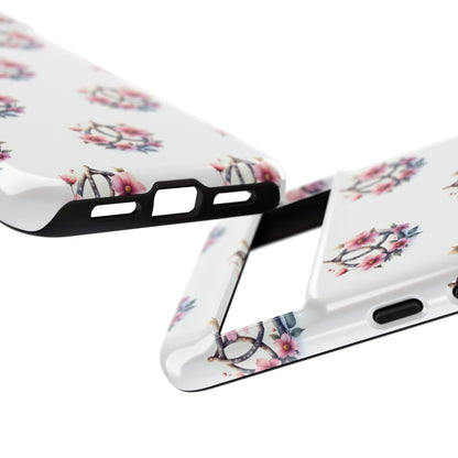 Floral Phone Case, Tough Phone Cover, Cute Protection for Mobile, Gift for Her, Celtic Knot Floral Pattern Case