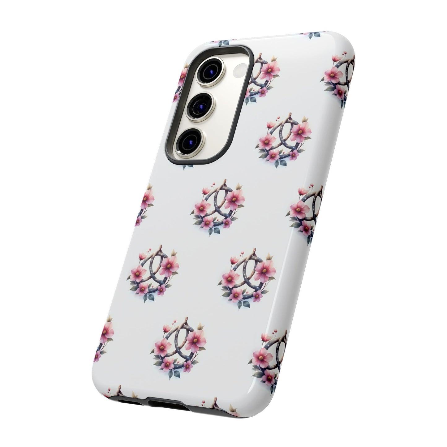 Floral Phone Case, Tough Phone Cover, Cute Protection for Mobile, Gift for Her, Celtic Knot Floral Pattern Case