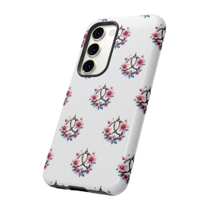 Floral Phone Case, Tough Phone Cover, Cute Protection for Mobile, Gift for Her, Celtic Knot Floral Pattern Case