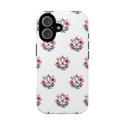 Floral Phone Case, Tough Phone Cover, Cute Protection for Mobile, Gift for Her, Celtic Knot Floral Pattern Case