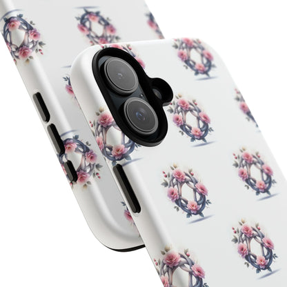 Floral Phone Case, Tough Cases for Women, Cute Celtic Knot Floral Design iPhone Cover, Gift for Her, Stylish Tech Accessories