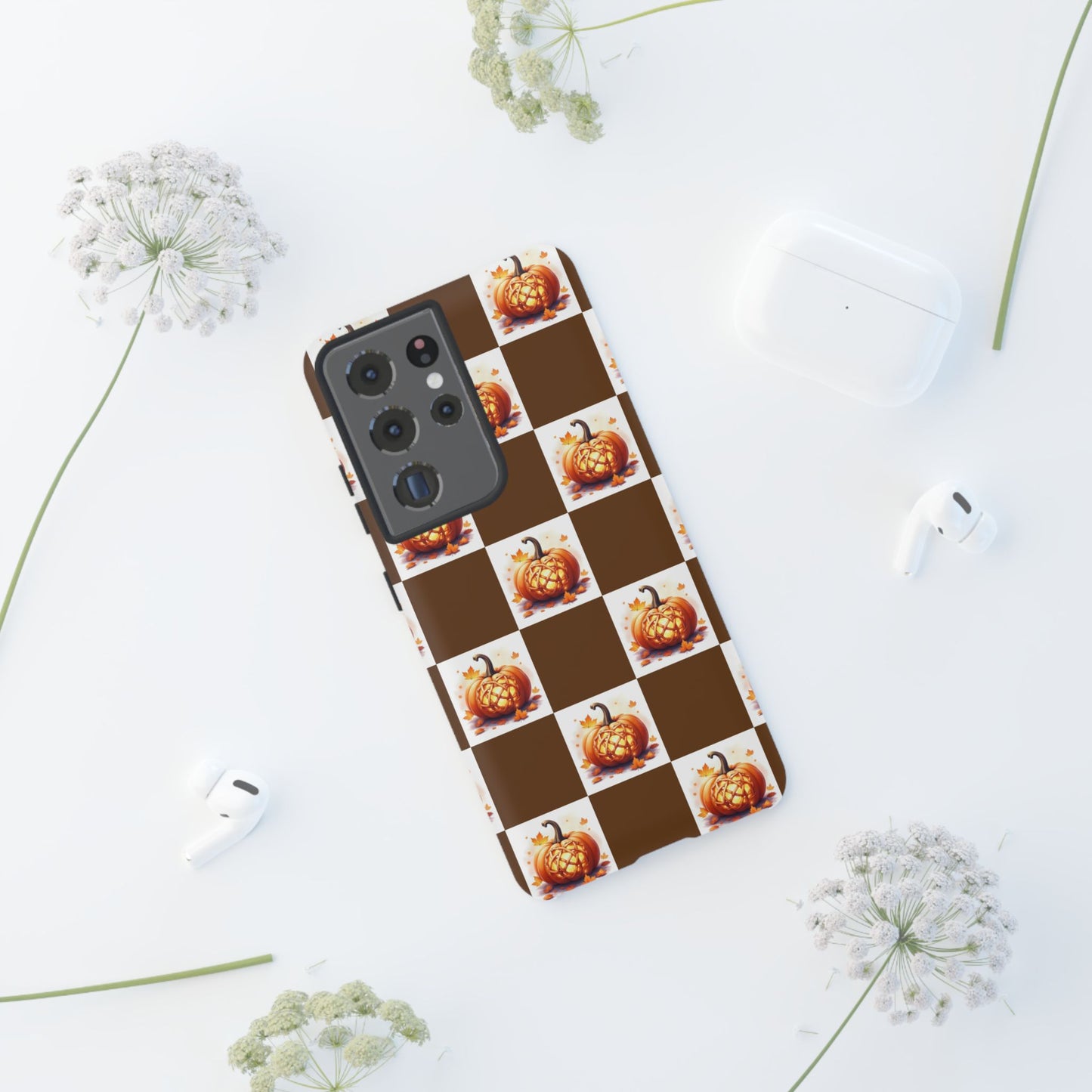 Pumpkin Phone Case, Fall Decor, Halloween Gift, Autumn Accessories, Cute Smartphone Cover, Tough Cases