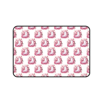 Whimsical Pink Ghost Desk Mat with Playful Design - Perfect for Home Office, Gifts, or Decor - Celtic Scents