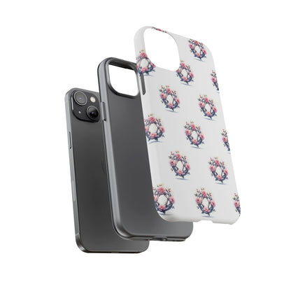Floral Phone Case, Tough Cases for Women, Cute Celtic Knot Floral Design iPhone Cover, Gift for Her, Stylish Tech Accessories