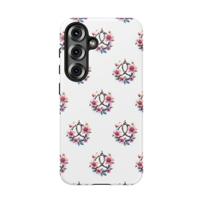 Floral Phone Case, Tough Phone Cover, Cute Protection for Mobile, Gift for Her, Celtic Knot Floral Pattern Case