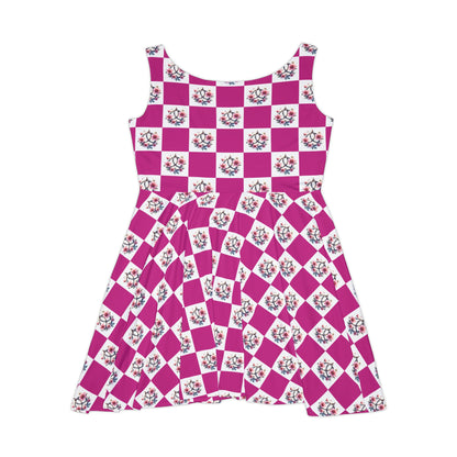 Celtic Knot Floral Women's Skater Dress, Summer Dress, Casual Outfit, Boho Dress, Outdoor Wear, Gift for Her, Everyday Style - Celtic Scents