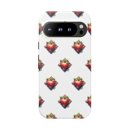 Strawberry Celtic Knot Phone Case, Cute Phone Cover, Gift for Her, Custom Smartphone Case, Funky Accessories, Valentine's Day Gift