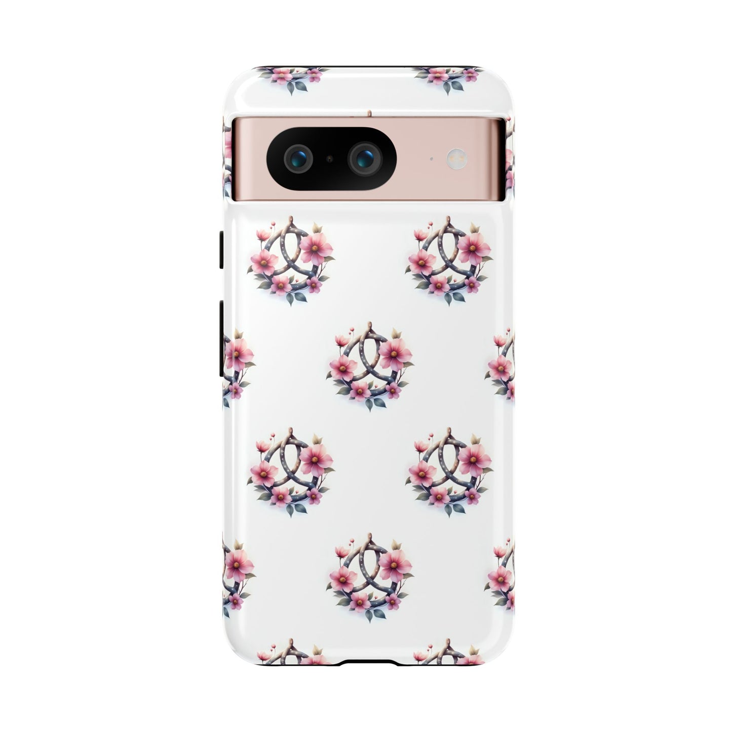 Floral Phone Case, Tough Phone Cover, Cute Protection for Mobile, Gift for Her, Celtic Knot Floral Pattern Case