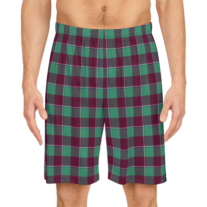 Plaid Basketball Shorts, Comfortable Athletic Wear, Sports Lounge Shorts, Casual Summer Apparel, Perfect for Gifts or Fitness - Celtic Scents
