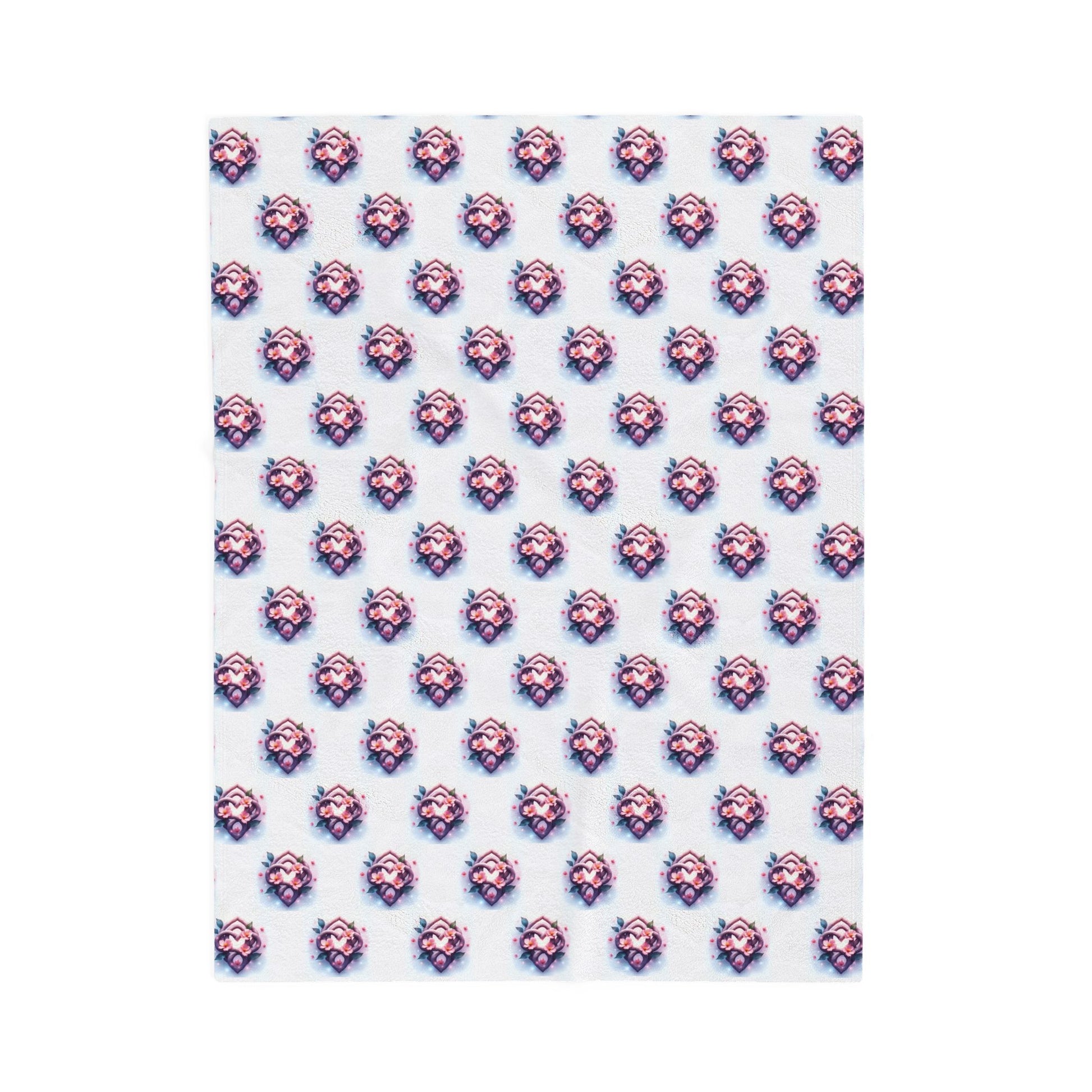 Cozy Celtic Knot Floral Velveteen Blanket | Soft Plush Throw for Home Decor, Gift for Her, Nursery Essential, Wedding Present, Cozy Nights - Celtic Scents