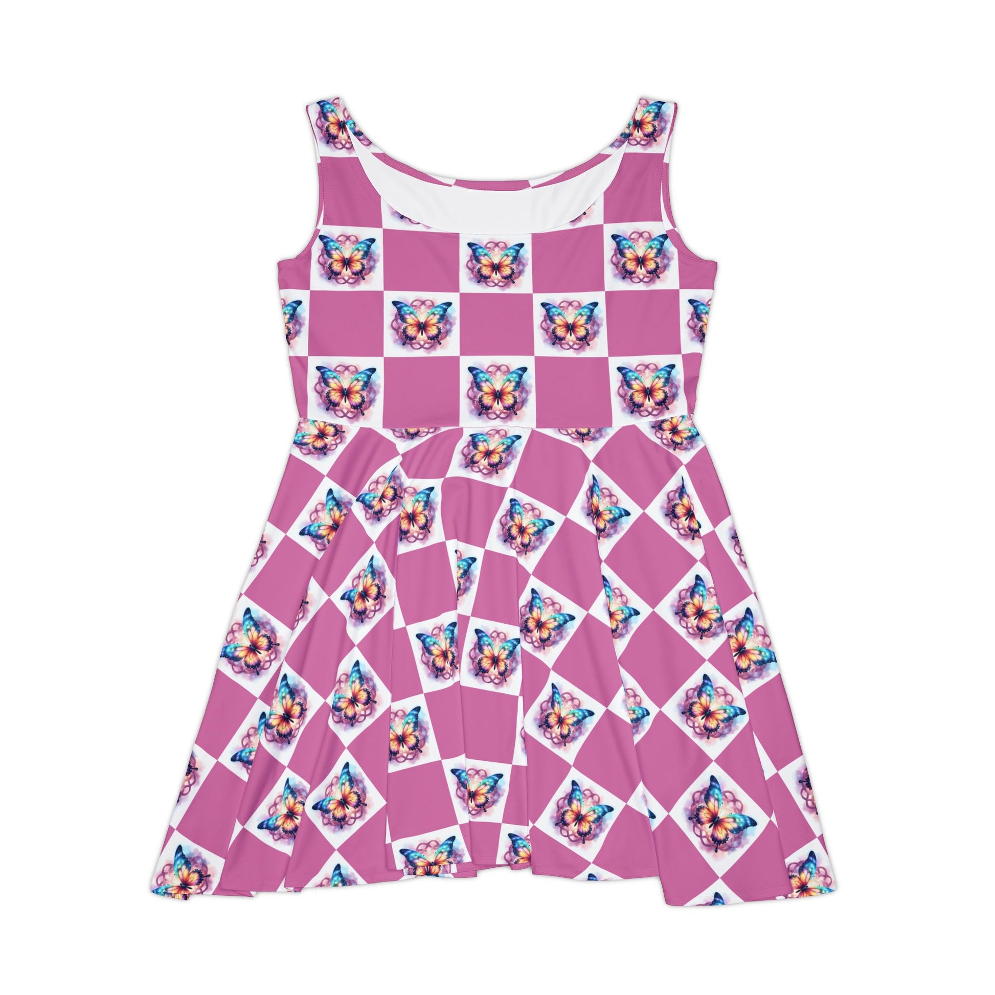 Colorful Butterfly Celtic Knot Women's Skater Dress | Casual Party Attire, Summer Dress, Feminine Style, AOP Fashion, Butterfly Print - Celtic Scents