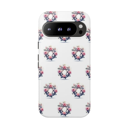 Floral Phone Case, Tough Cases for Women, Cute Celtic Knot Floral Design iPhone Cover, Gift for Her, Stylish Tech Accessories