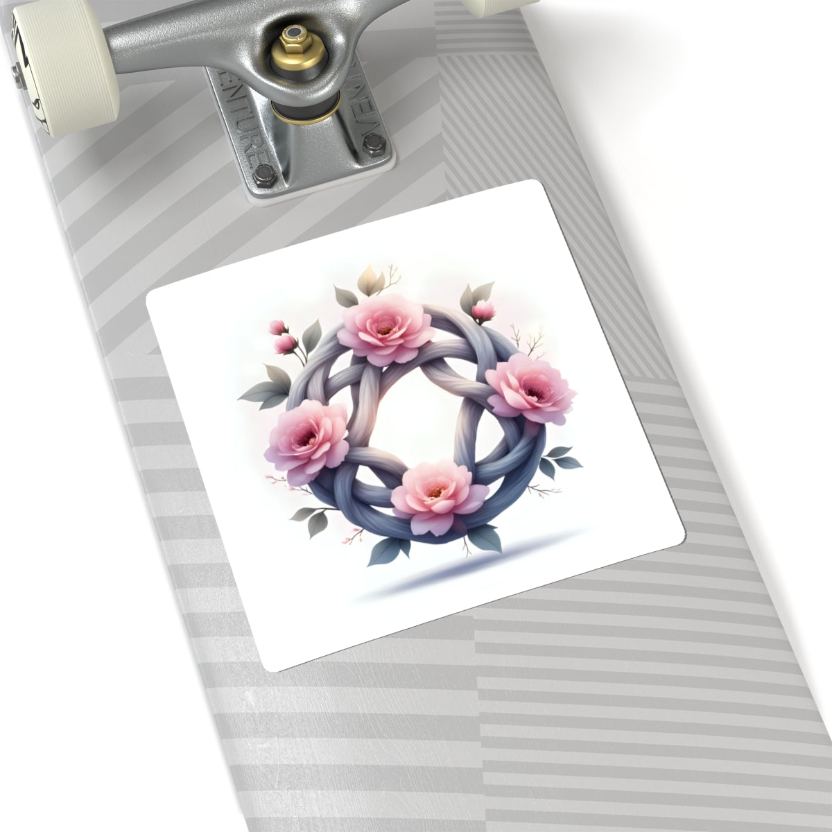 Celtic Knot Floral Stickers, Kiss-Cut Floral Decals, Flower Laptop Stickers, Aesthetic Art Stickers, Nature & Peace Decor - Celtic Scents