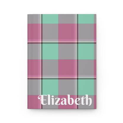 Personalized Plaid Hardcover Journal, Perfect for Daily Journaling, Gift for Friends, Stylish Notebook - Celtic Scents