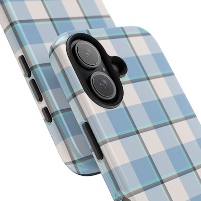Winter Plaid Tough Phone Cases for Protection, Gift for Teens, Trendy Phone Accessories, Stylish Shield, Holiday Gift Ideas