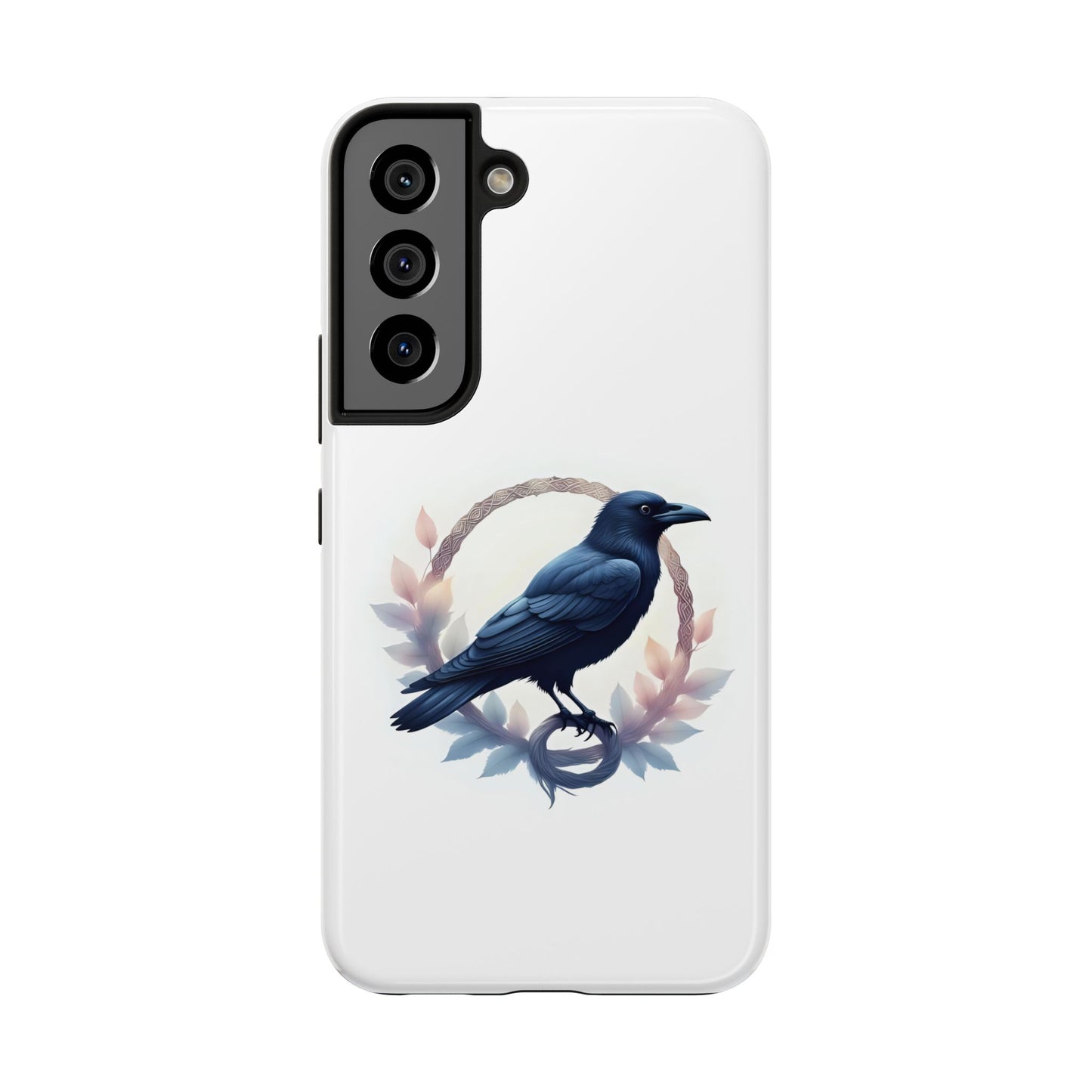 Raven Design Phone Case | Tough Protector Case, Gift for Bird Lovers, Unique Cell Phone Cover, Gothic or Nature Inspired - Celtic Scents