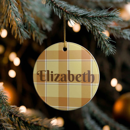 Personalized Ceramic Ornament, Custom Holiday Decoration, Home Decor, Gift for Her, Christmas Decoration, Personalized Gifts