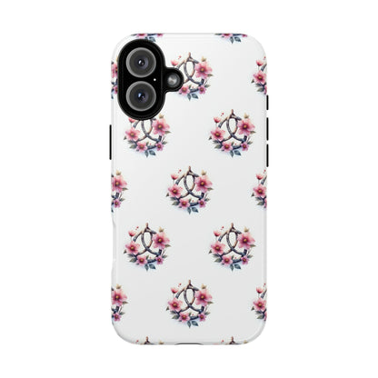 Floral Phone Case, Tough Phone Cover, Cute Protection for Mobile, Gift for Her, Celtic Knot Floral Pattern Case