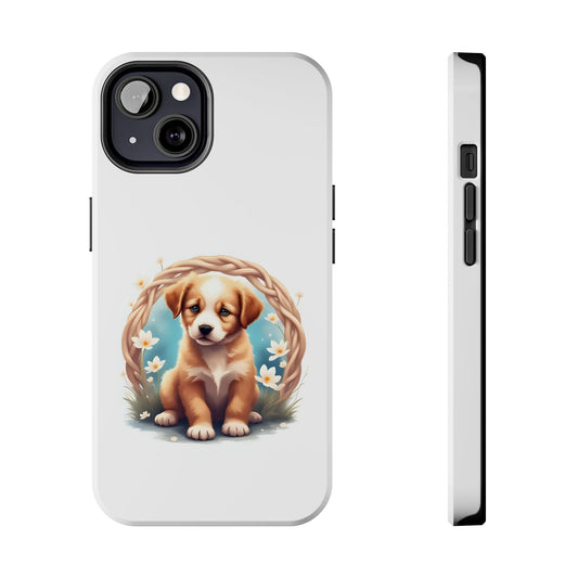 Cute Puppy Phone Case, Tough Case for Dog Lovers, Pet Gift, Protector Case for iPhone, Custom Phone Cover