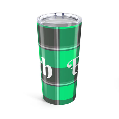 Plaid Personalized Tumbler, Custom Travel Mug, Insulated Drinkware, Eco-Friendly Cup, Perfect for Gifts - Celtic Scents