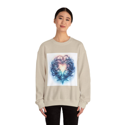 Heartfelt Unisex Crewneck Sweatshirt - Cozy Gift for Couples, Valentine's Day Sweatshirt, Funky Heart Design, Everyday Comfort, Unique [...] - Celtic Scents