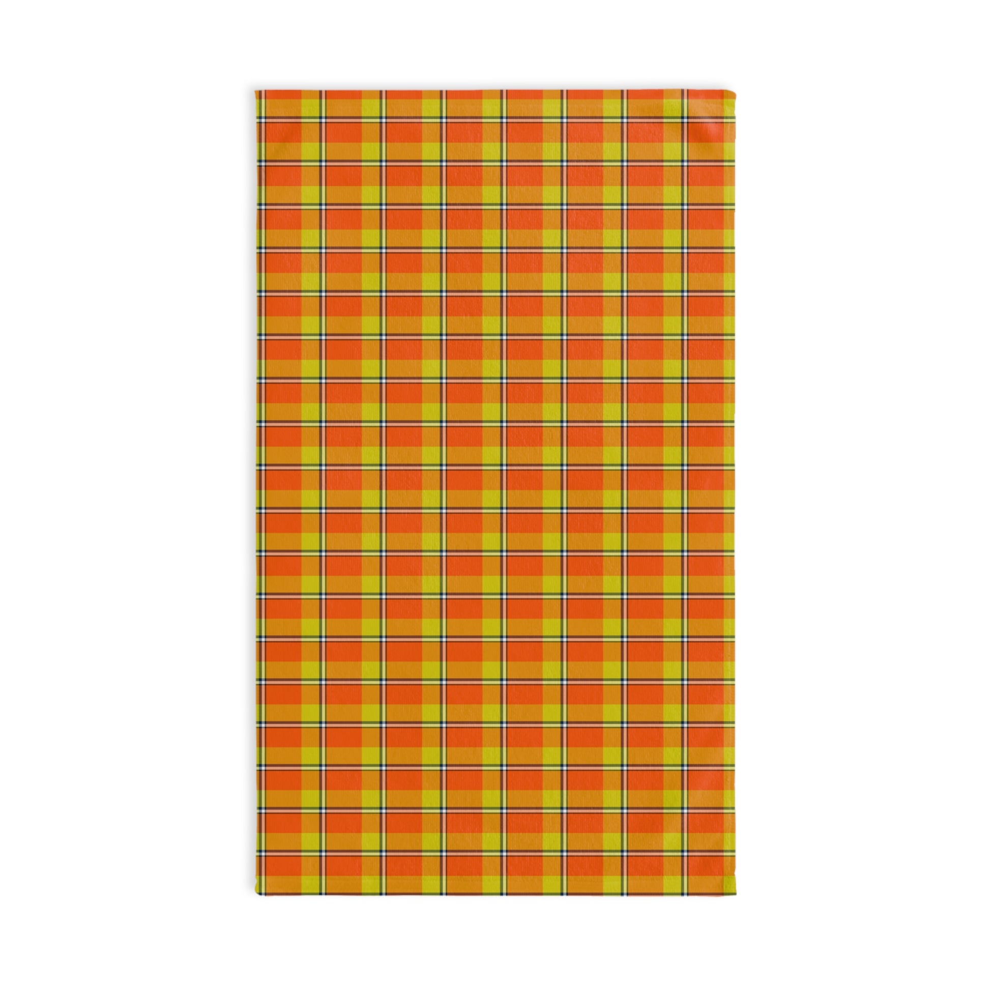 Bright Autumn Plaid Hand Towel, Kitchen Towel, Home Decor, Gift for Her, Colorful Dish Towel, Checkered Towel for Holidays - Celtic Scents